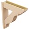 Ekena Millwork 8-in W x 30-in D x 34-in H Funston Slat Rough Cedar Woodgrain TimberThane Outlooker, Primed Tan OUTUR080X30X34FST24RCPR - alternate 5